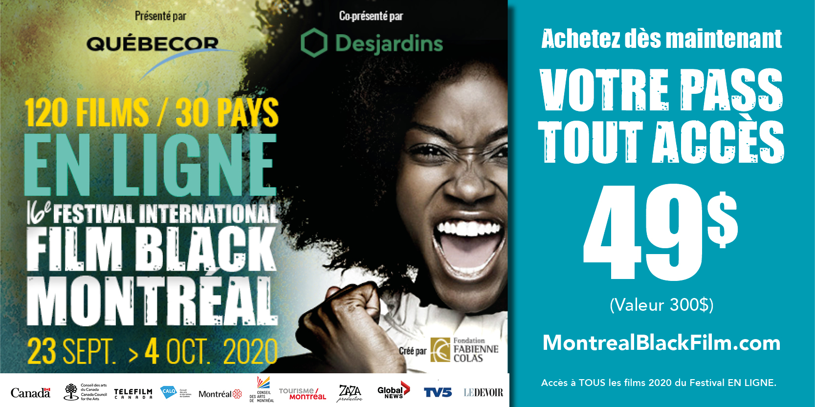 Acheter Votre Pass Festival International Du Film Black De Montreal