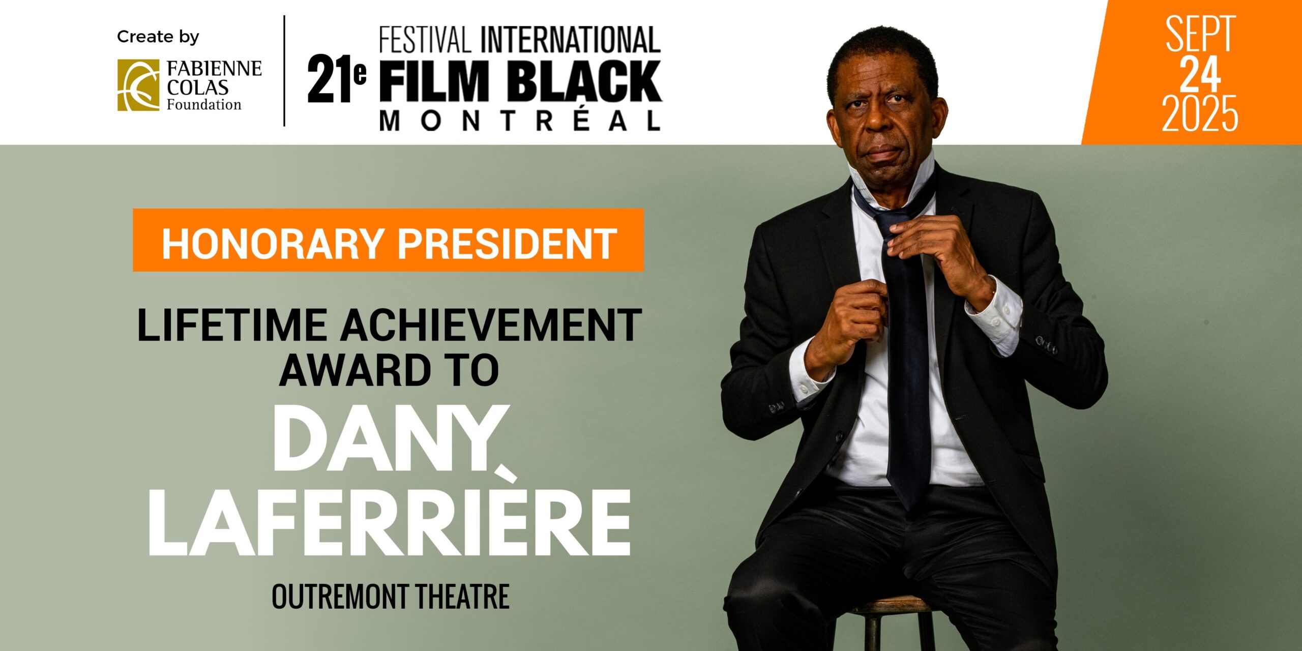 DANY LAFERRIÈRE – HONORARY PRESIDENT OF THE 21ST MIBFF – TO RECEIVE THE 2025 LIFETIME ACHIEVEMENT AWARD